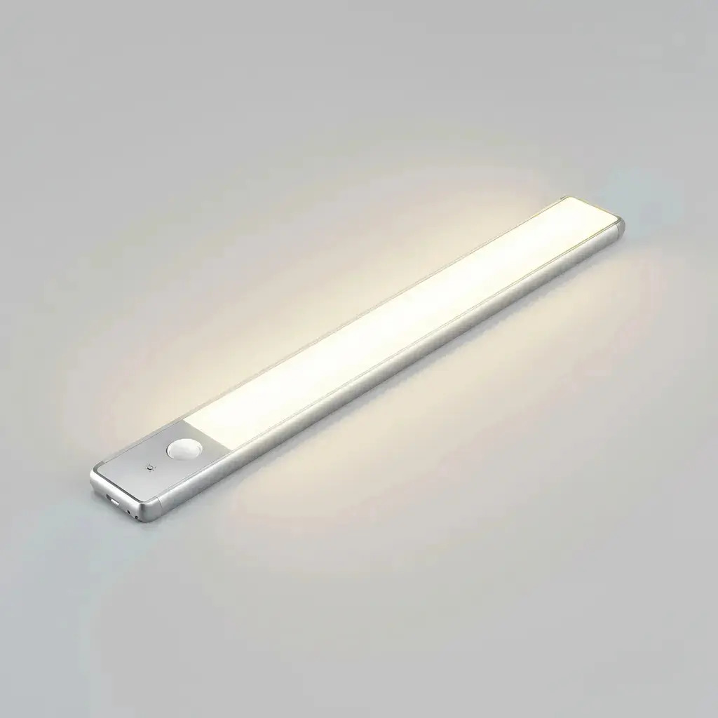 barra_luz_led_40cm_usb_aluminio_recargable_con_sensor_de_movimiento_bajo_alacena_cocina_veoquiero Led c/sensor 40 CM - Imagen 1