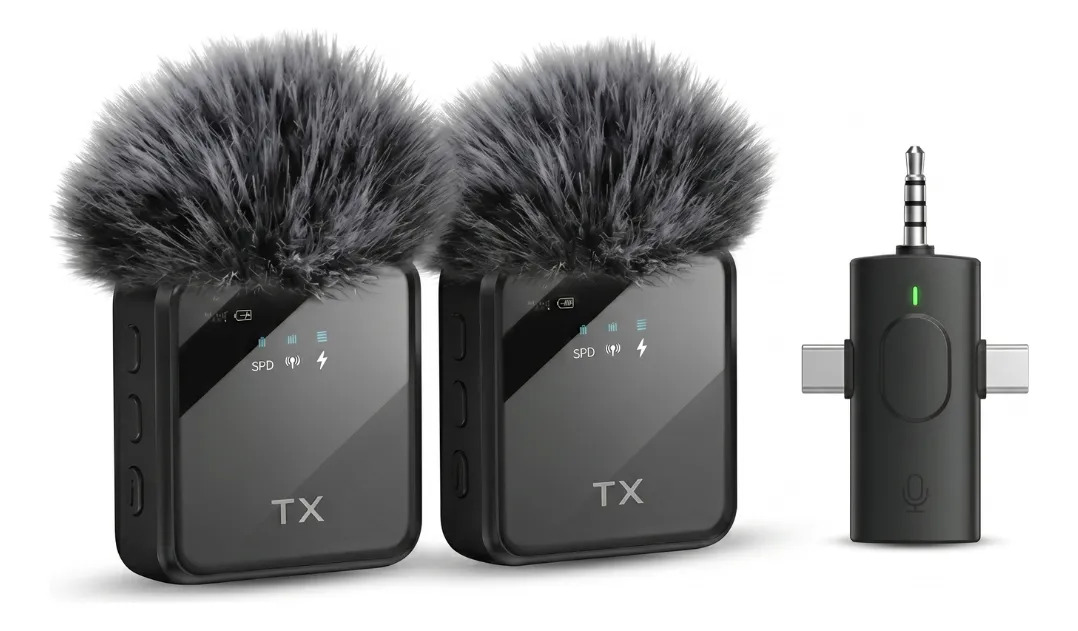 microfono_inalambrico_x2_corbatero_usb_c_lightning_videos Micrófono Corbatero - Imagen 1